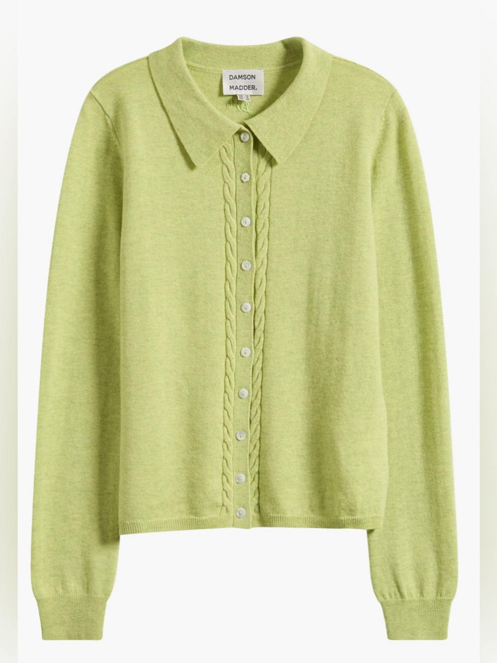 Damson madder Voula Cable Polo Cardigan
Damson Madder